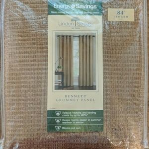 84 inch gold grommet panels (set of two)